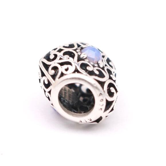 Authentic PANDORA October Signature Heart Charm - 791784NOP - Picture 7 of 7